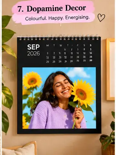 Dopamine decor calendar inspiration with bright playful colours