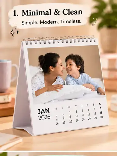 Minimal and clean aesthetic calendar inspiration