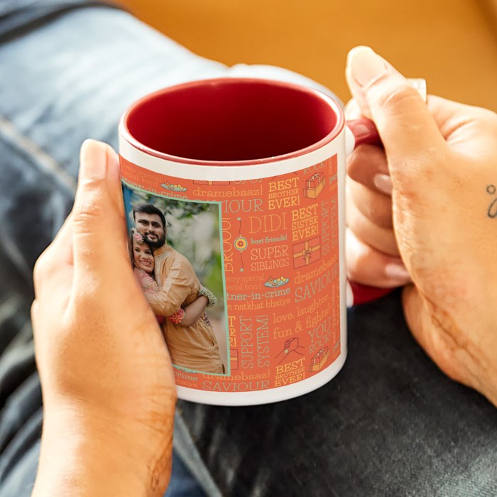 Personalised mug for Rakhi gifting