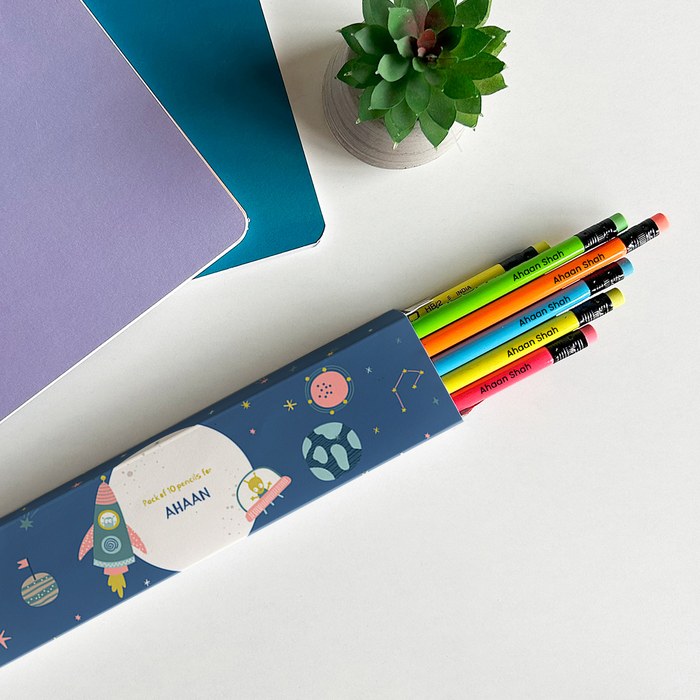 Personalised pencils for kids Rakhi gift