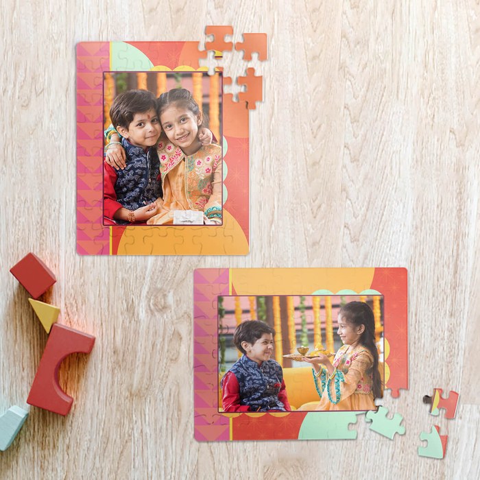 Photo puzzle for kids Rakhi gift