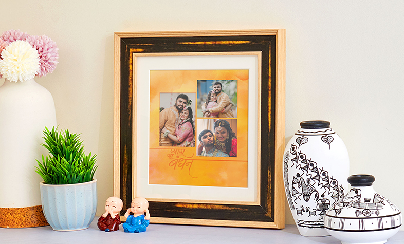 Personalised Rakhi gift hamper with photo gifts