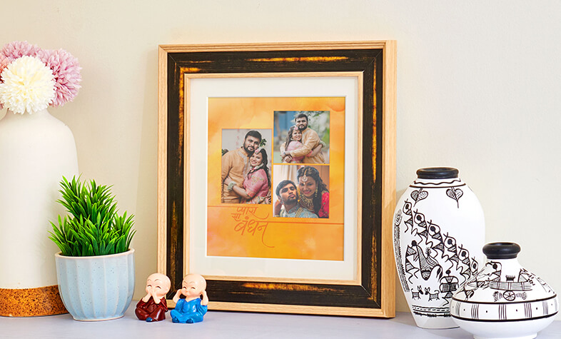 Personalised photo frame Rakhi gift