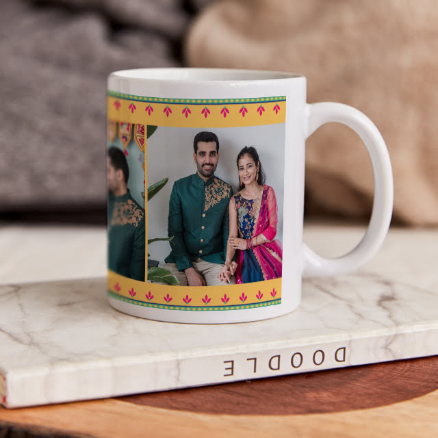 Personalised photo mug Rakhi gift