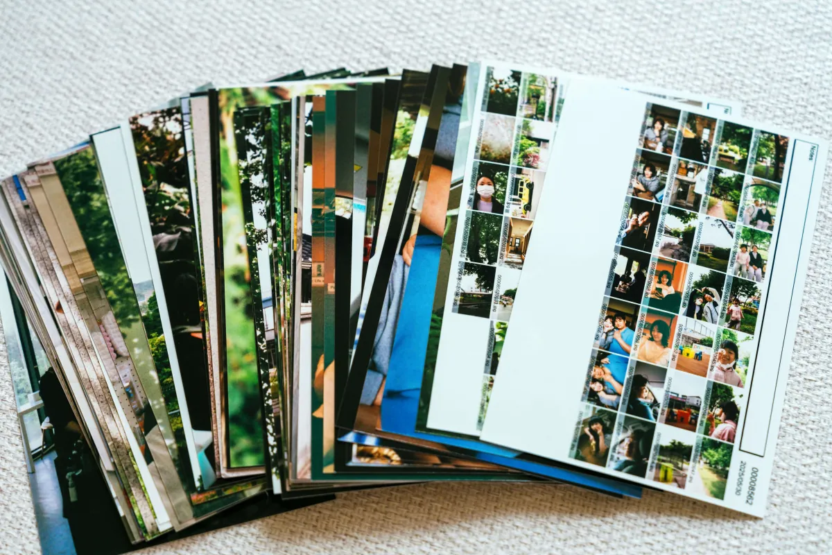 Stack of photo prints for albums, frames and personal keepsakes