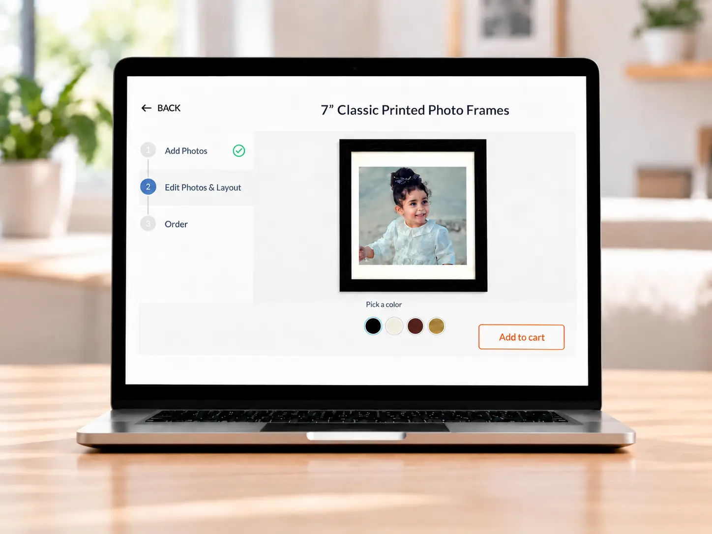 Preview and personalise your photo frame