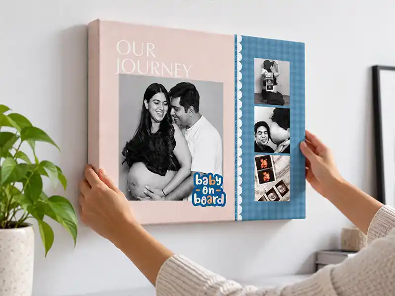 Personalised canvas photo print