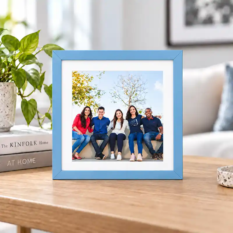 Coloured personalised photo frame