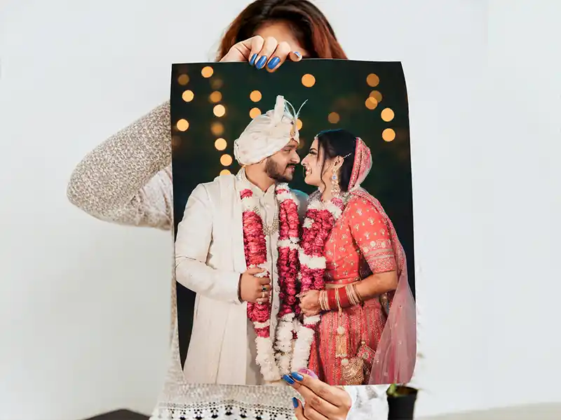 Large personalised photo print