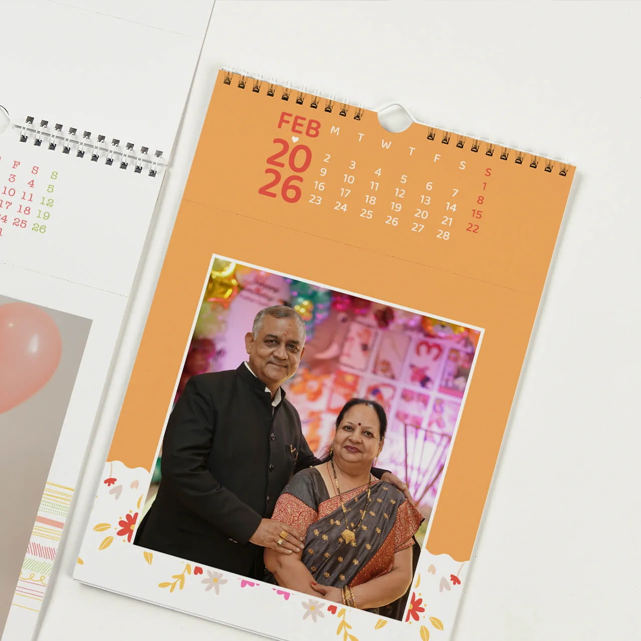 Personalised wall calendar